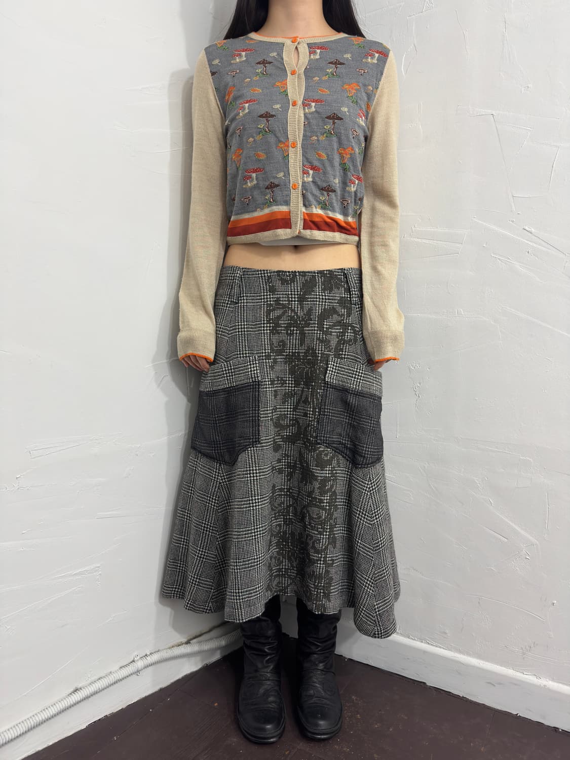 mushroom design cardigan 상품이미지4