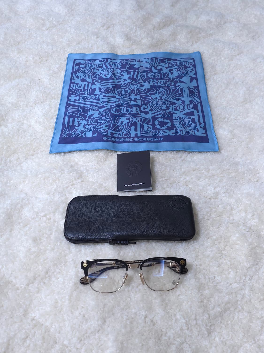 [OS] 크롬하츠 보넨노이슈어2 안경 블랙 골드 상품이미지1