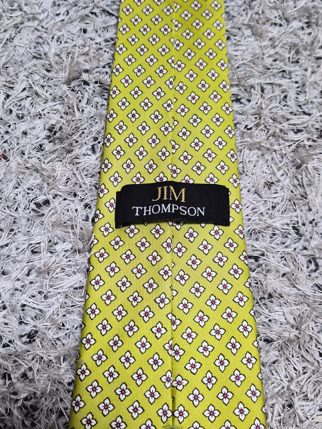 짐톰슨 플라워 도트 패턴 넥타이 Free - N68 상품이미지3