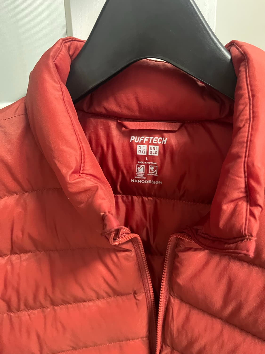 유니클로 퍼프테크 자켓 레드 L 상품이미지2