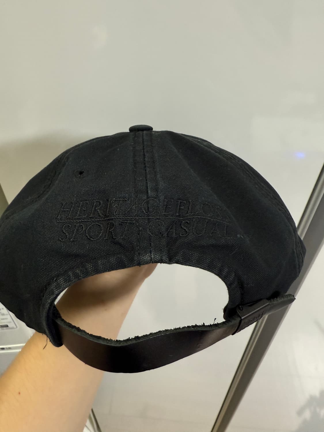 헤리티지 플로스 6패널 캡 블랙 상품이미지2