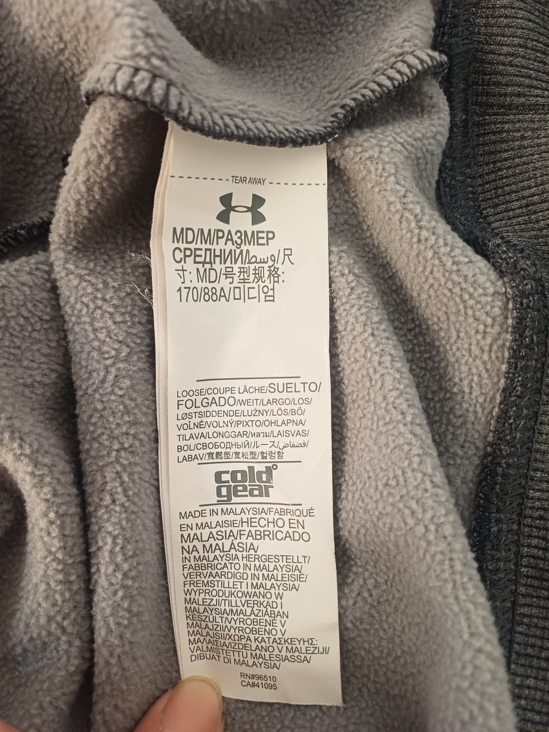 [희귀] 언더아머 스톰(Storm) 에이번 올드 팜스 야구팀 기모 후드티 상품이미지6