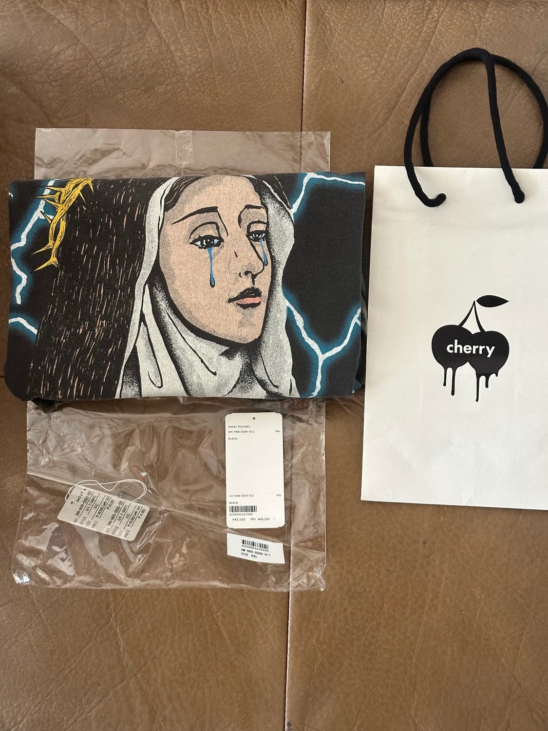 [XXL]세인트 미카엘 (Saint Mxxxxxx) 마리아 프린팅 티셔츠 상품이미지4