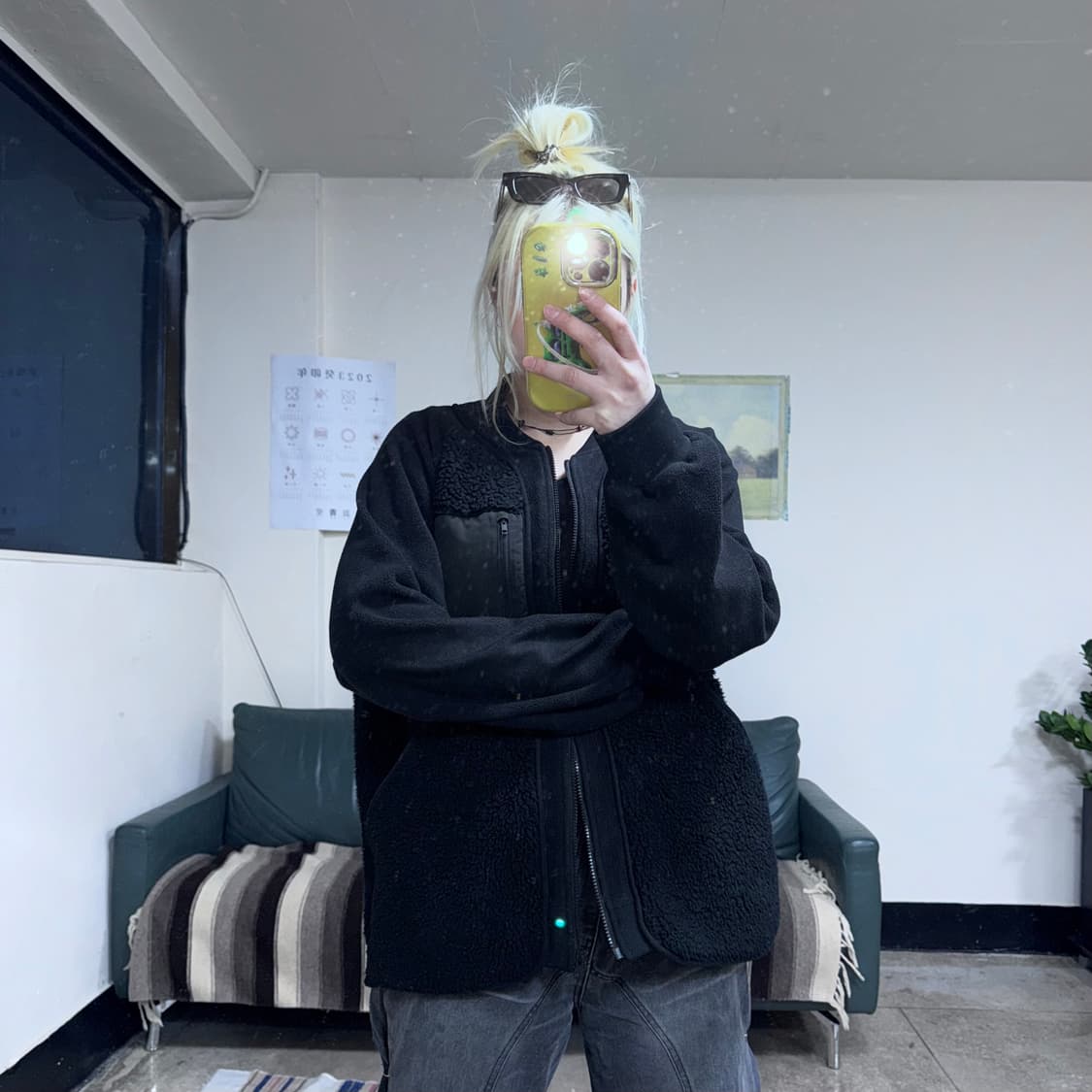 투티/0095 유니클로 화이트마운티니어링 기모 플리스 집업 상품이미지1