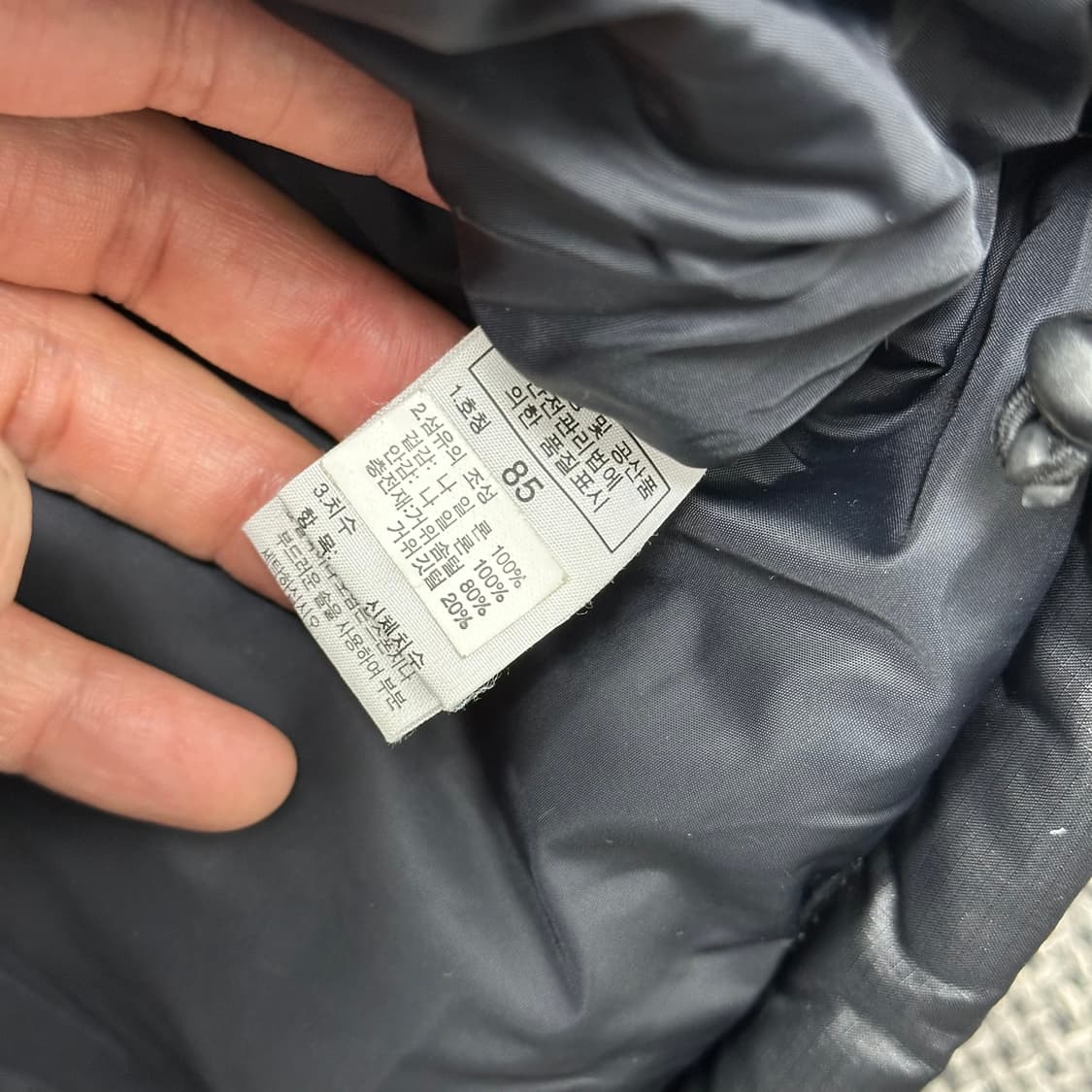 노스페이스 700 구스다운 눕시 블랙 패딩 조끼 85 상품이미지6