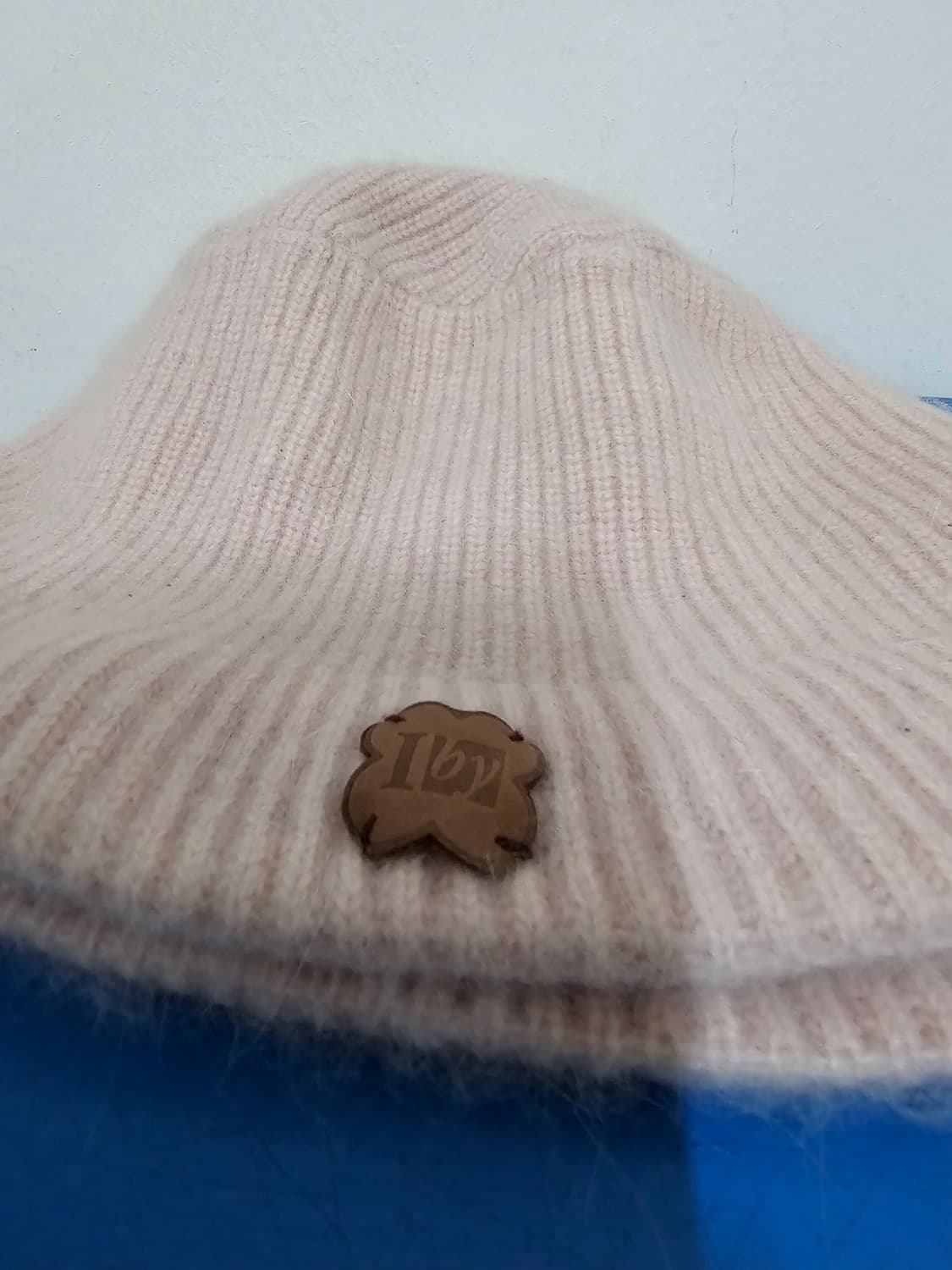 Ines by 일본산 양모 앙고라 연핑크 비니  상태좋음 상품이미지2