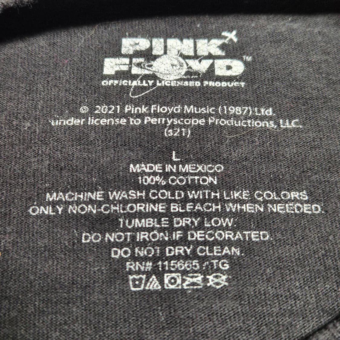 [L,실측 XL]핑크플로이 오피셜  -569 상품이미지3