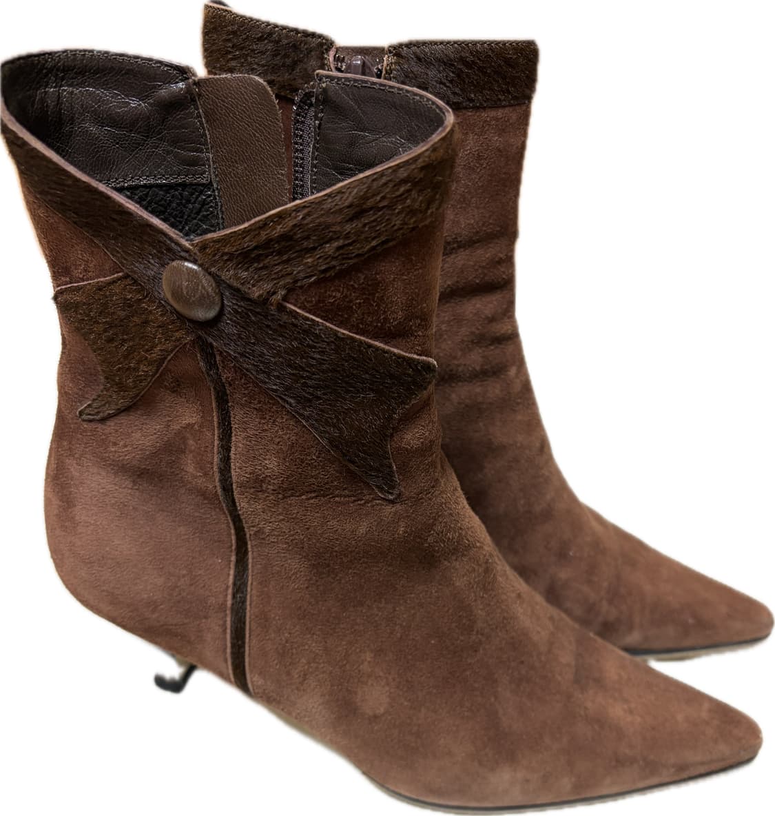 기라로쉬 브라운 스웨이드 앵클 부츠 상품이미지2