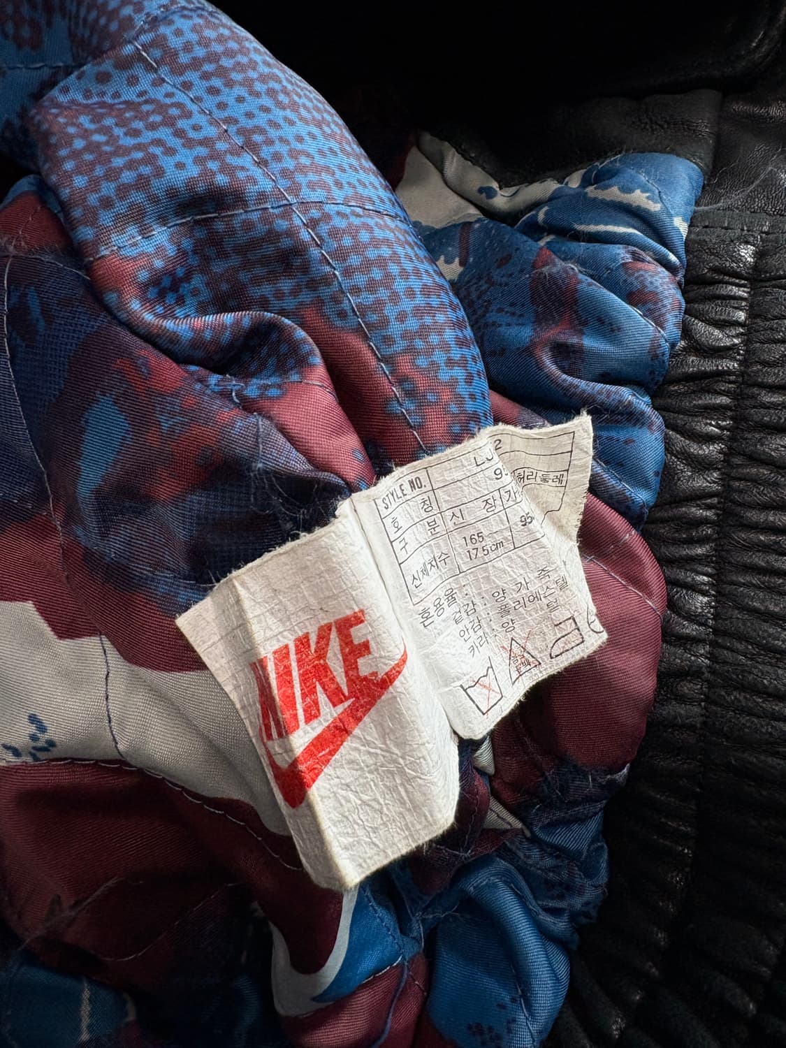 90s 나이키 아카이브 양가죽 봄버 자켓 3270 상품이미지5