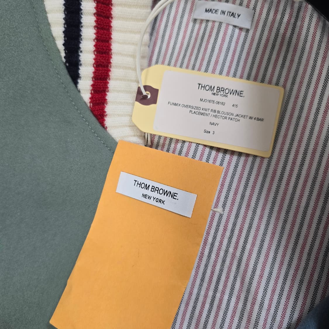 톰브라운 헥터 바시티 봄버 자켓 오버핏 3사이즈 105 110 판매 상품이미지3