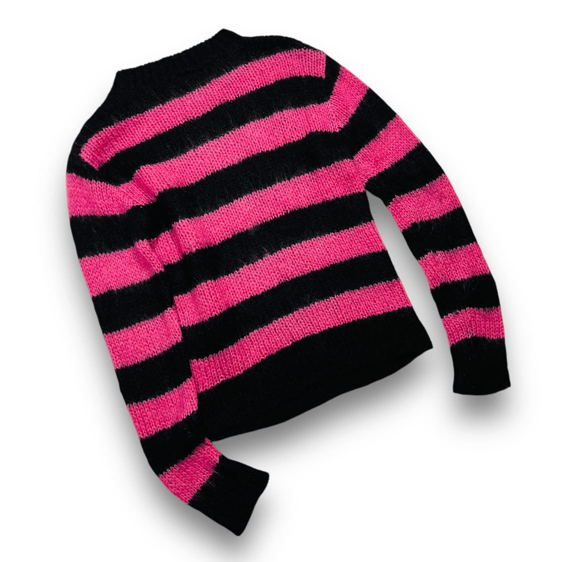 FYUL 666 펑키 모헤어 핑크&블랙 니트  상품이미지4