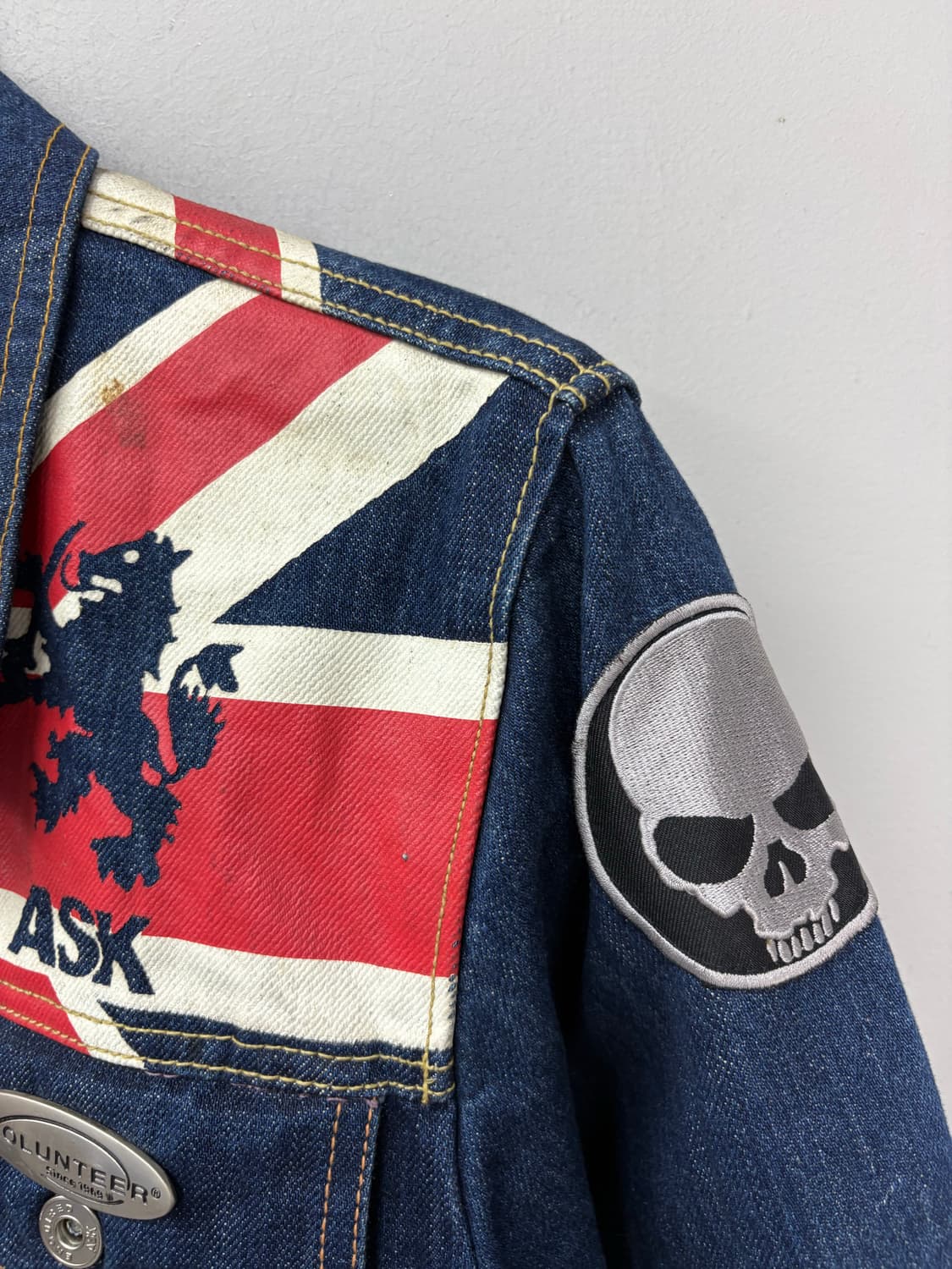 에스크 패치워크 디테일 y2k데님자켓 A2906 상품이미지8