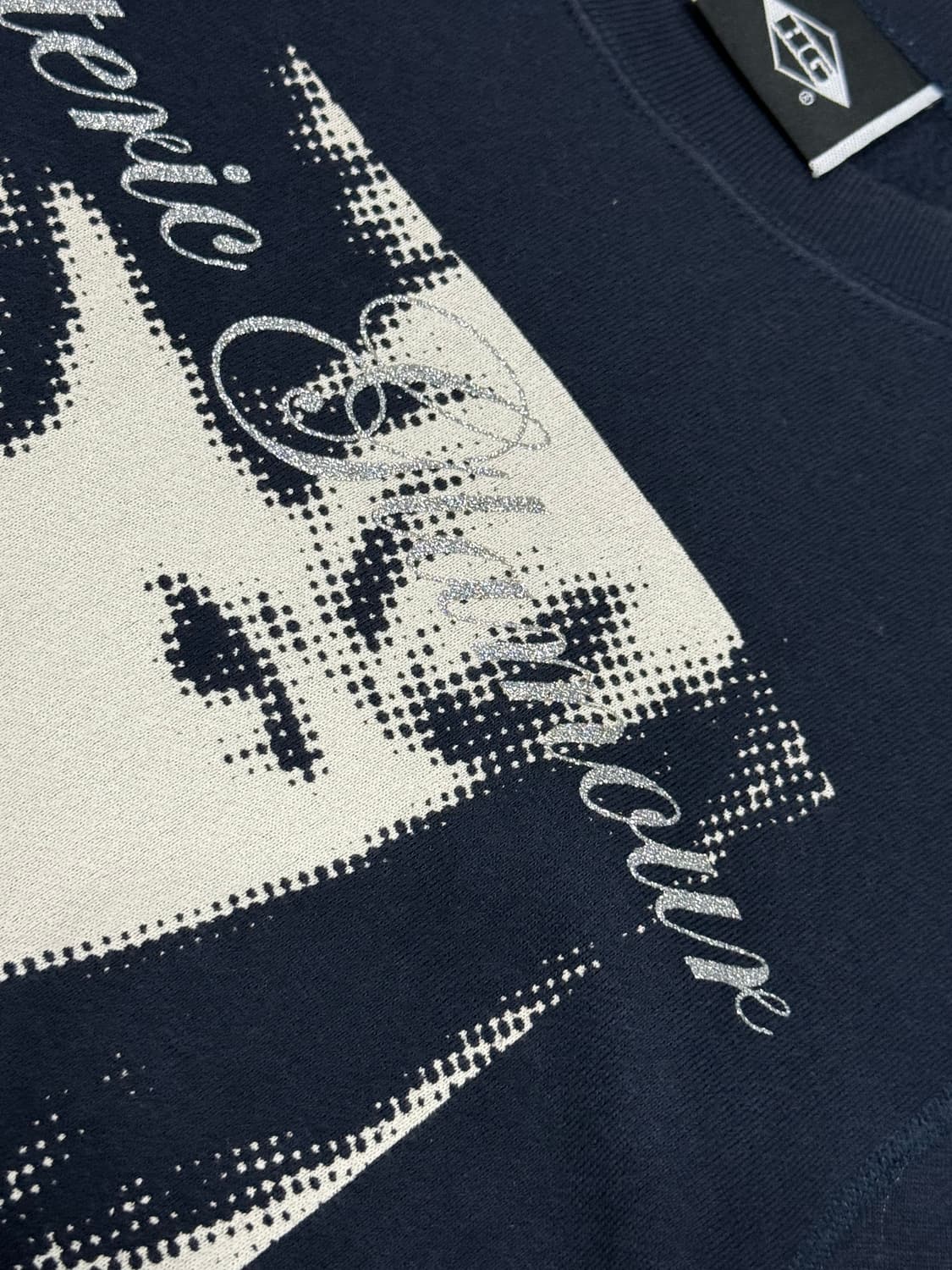 히스테릭 글래머 아카이브 히스걸 로고 글리터 프린팅 기모 맨투맨 스웨터 상품이미지2