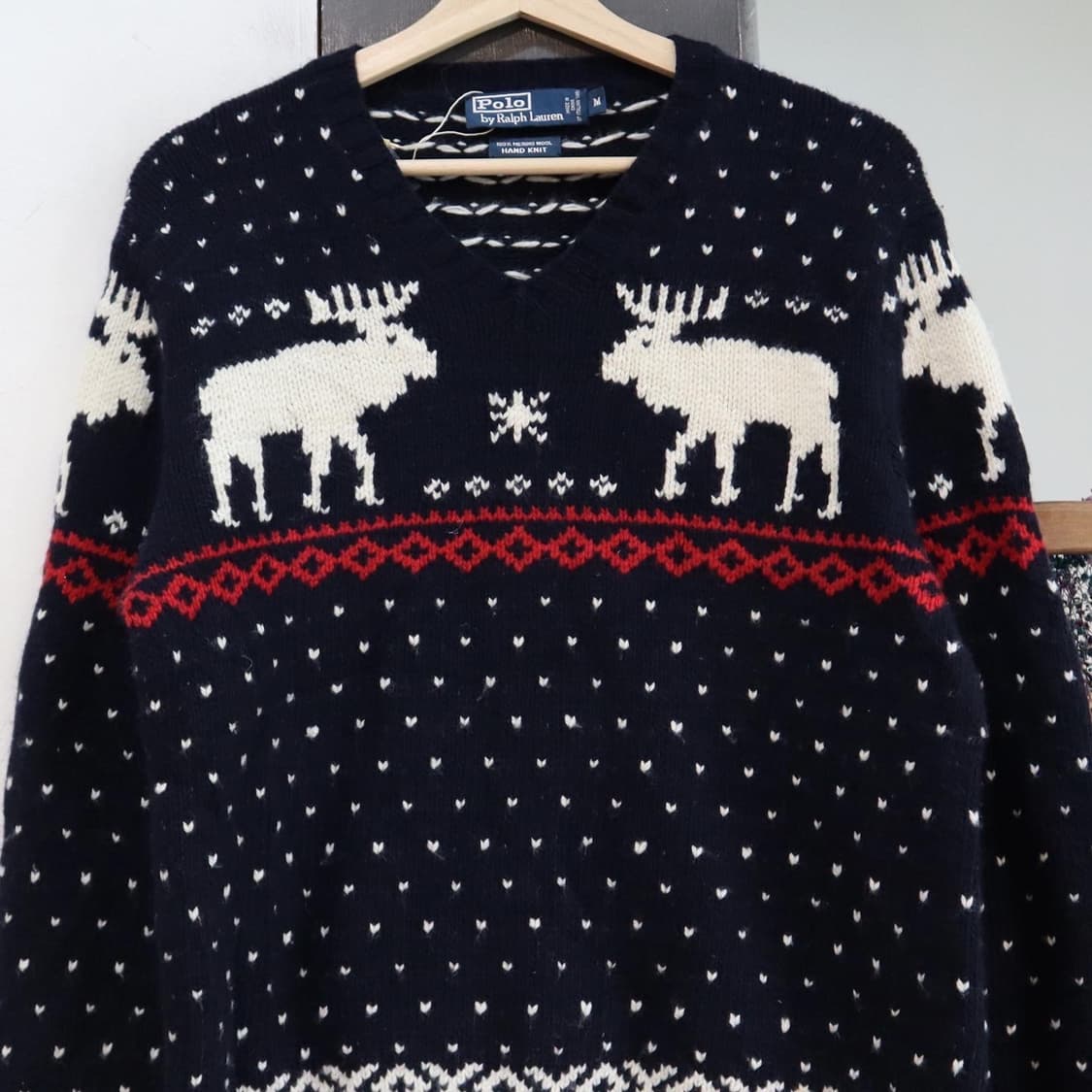 폴로 노르딕 브이넥 니트  상품이미지2