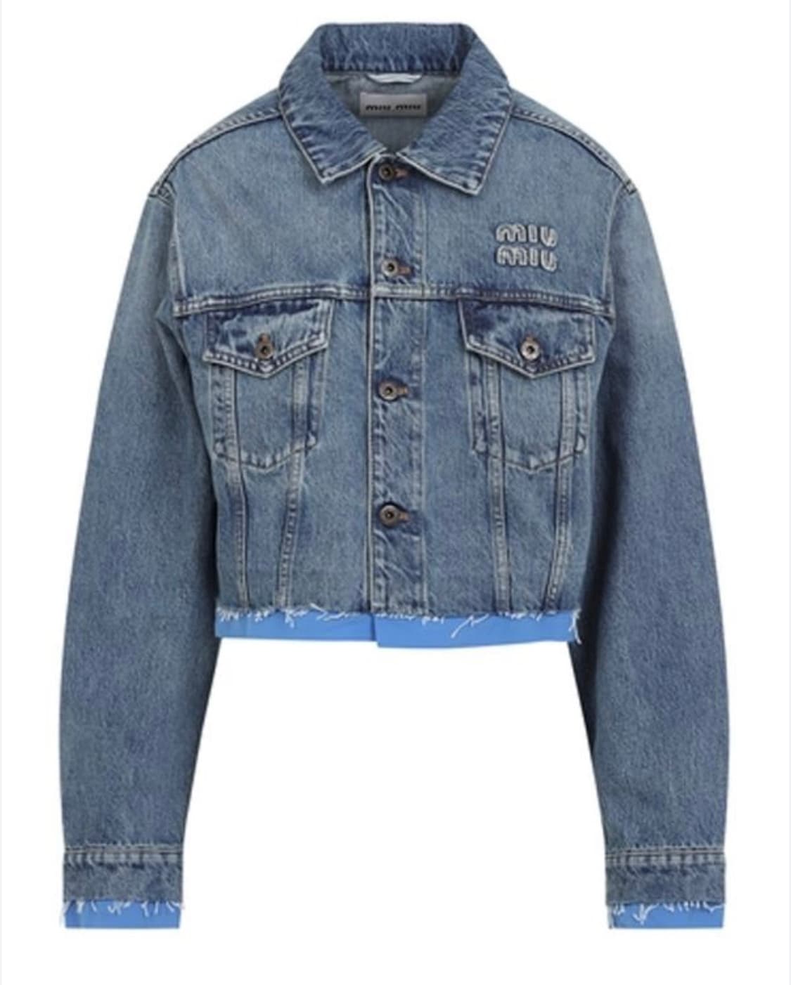 미우미우 신상 데님청자켓 38 상품이미지1