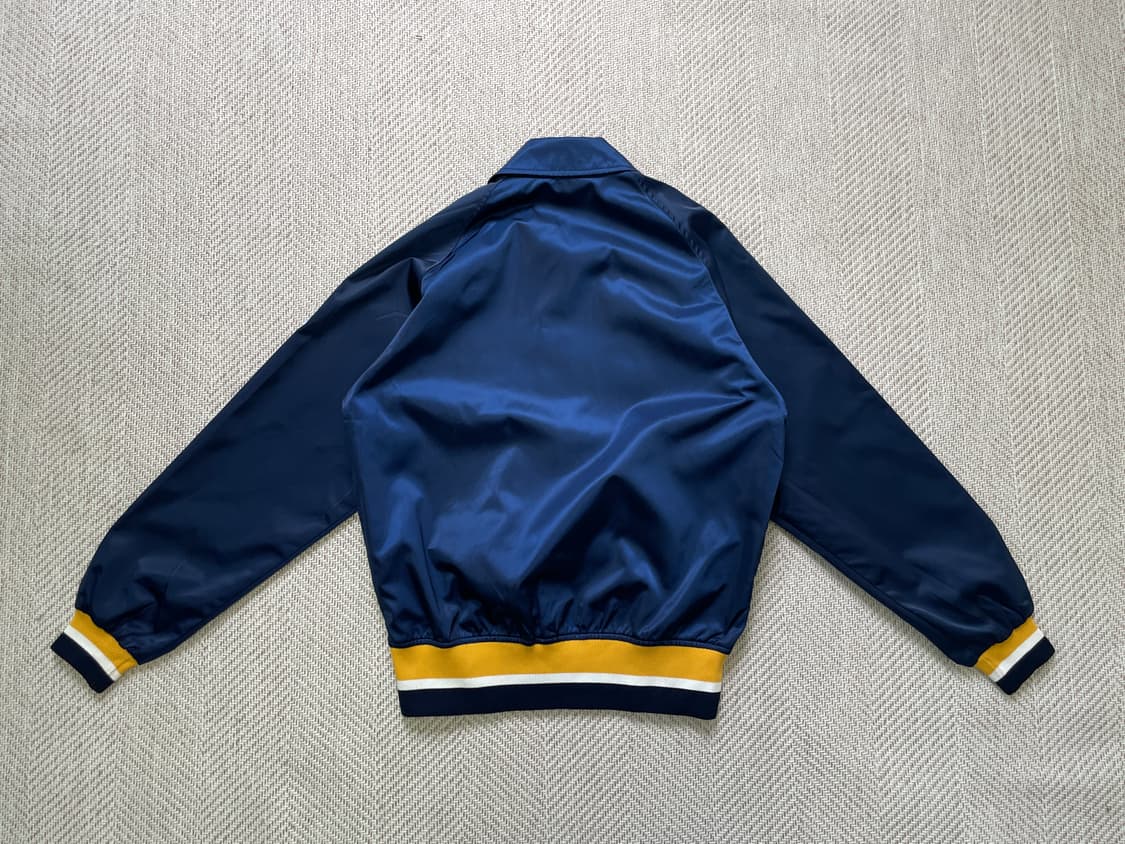 9~00s 데상트 베이스볼 팀 로고 스냅버튼 코치 자켓 상품이미지4