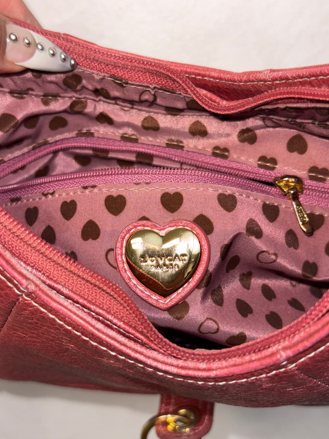 Lovcat metallic rose heart buckle 숄더백 상품이미지6