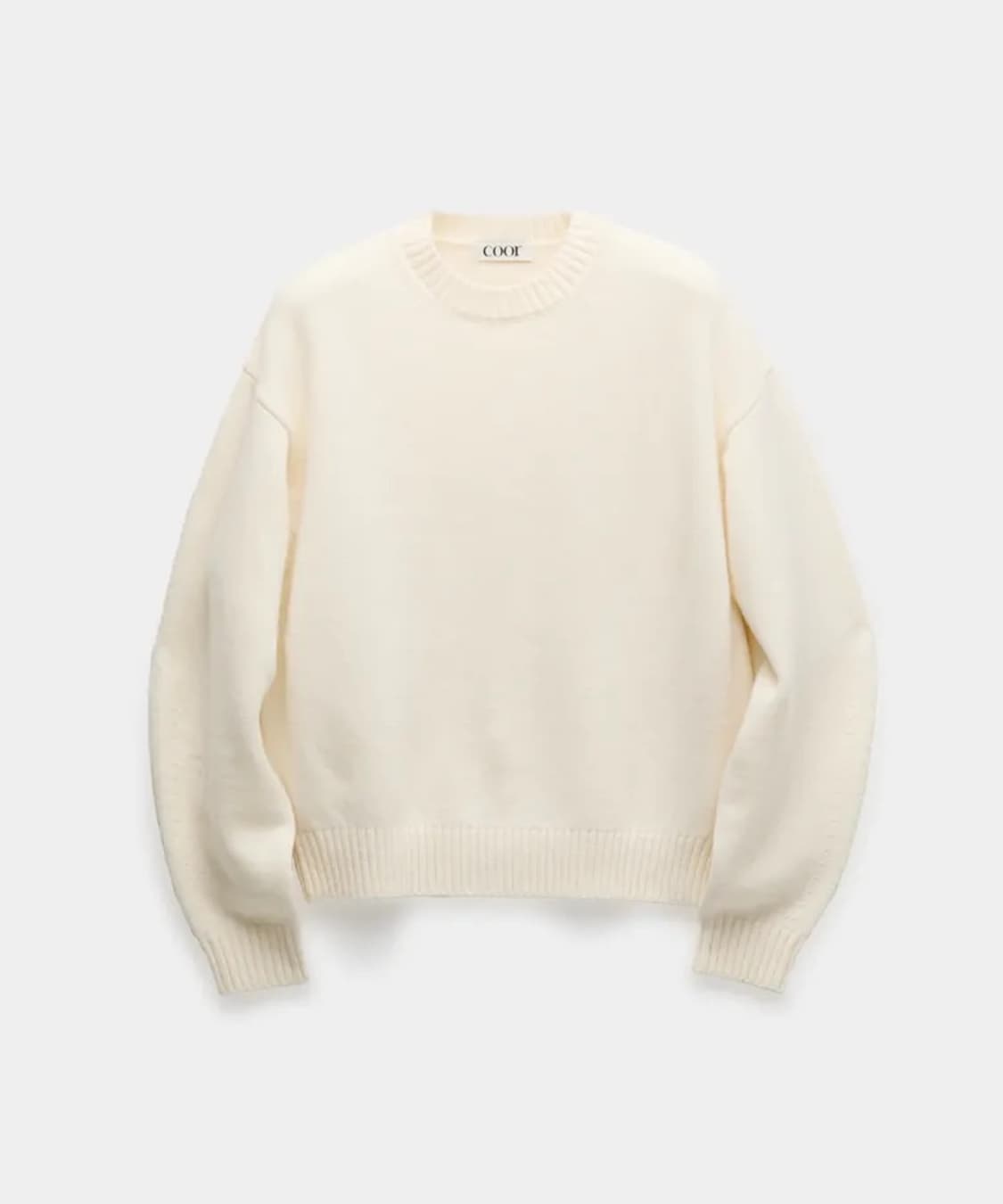 쿠어 울 크롭 크루넥 스웨터 (아이보리) 상품이미지1