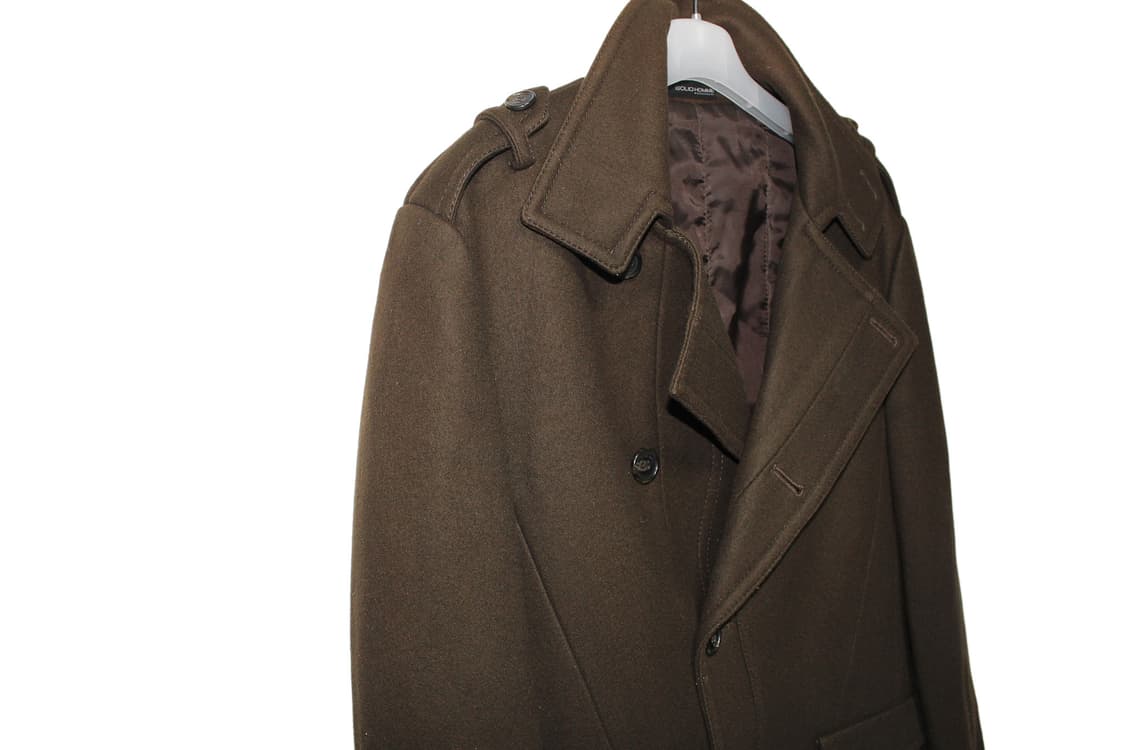 솔리드옴므 캐시미어 하이넥 오피서 코트  상품이미지2