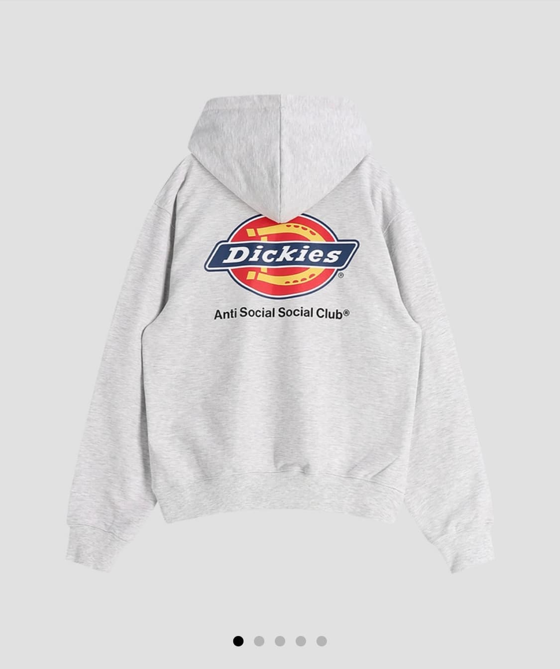 디키즈 X 안티소셜클럽 후드티 회색 새상품 상품이미지1