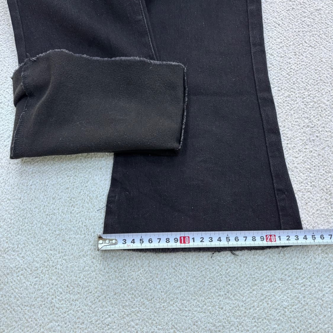 L 빈티지 여성 블랙 부츠컷 데님 팬츠 0414E 상품이미지8