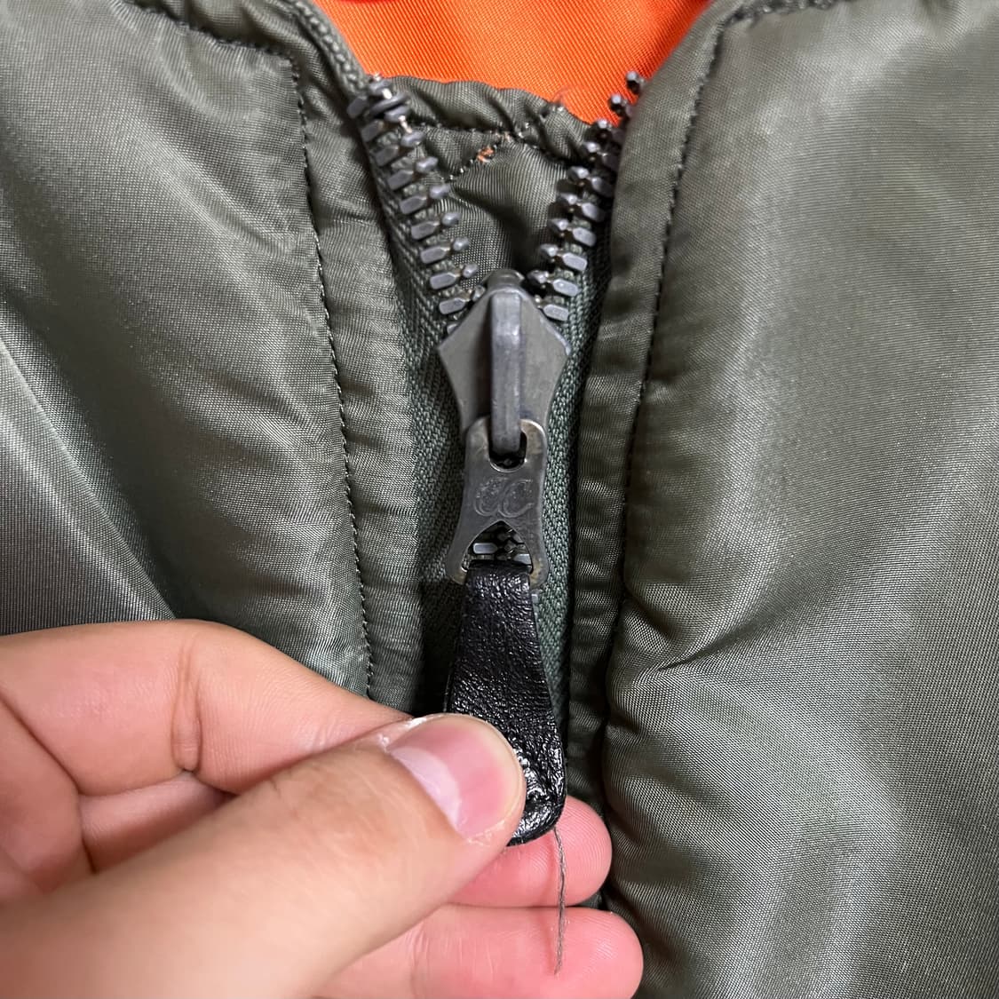 60s 오리지널 MA-1 CC 크라운 D타입 L사이즈 알파인더스트리 상품이미지4