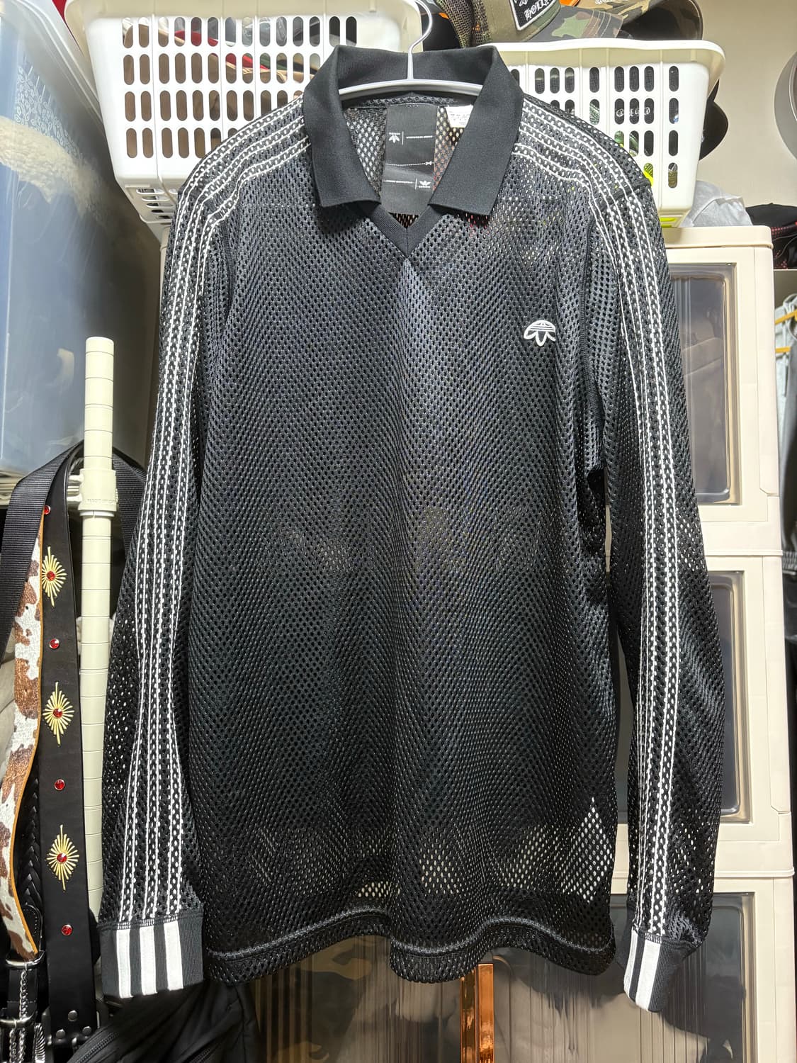 [L] 알렉산더왕 x 아디다스 메쉬 롱슬리브 긴팔티 상품이미지1