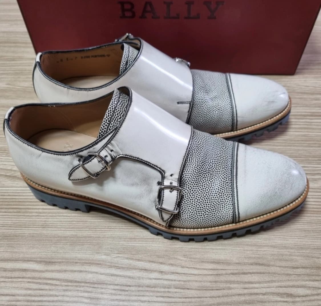 BALLY 발리 몽크 더블 스트랩 남성 구두 us7 eu6 fr40 상품이미지2