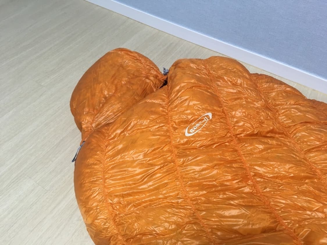 몽벨 800 exp 침낭 좌지퍼 상품이미지5