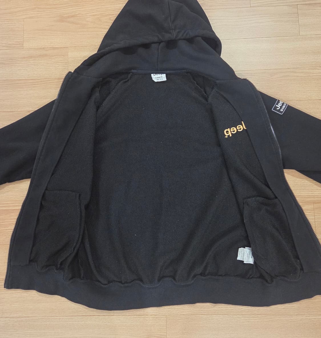 Jeep 지프 블랙 후드집업 M 상품이미지5