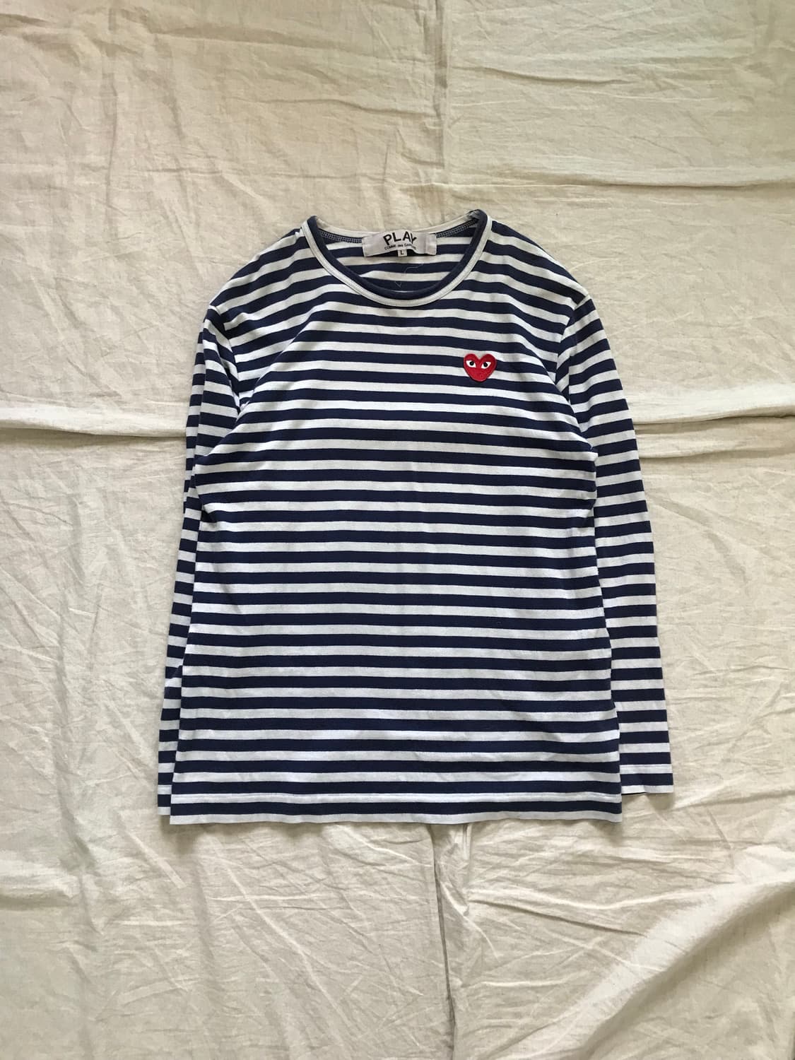 꼼데가르송 레드와펜 스트라이프 롱슬리브 상품이미지4