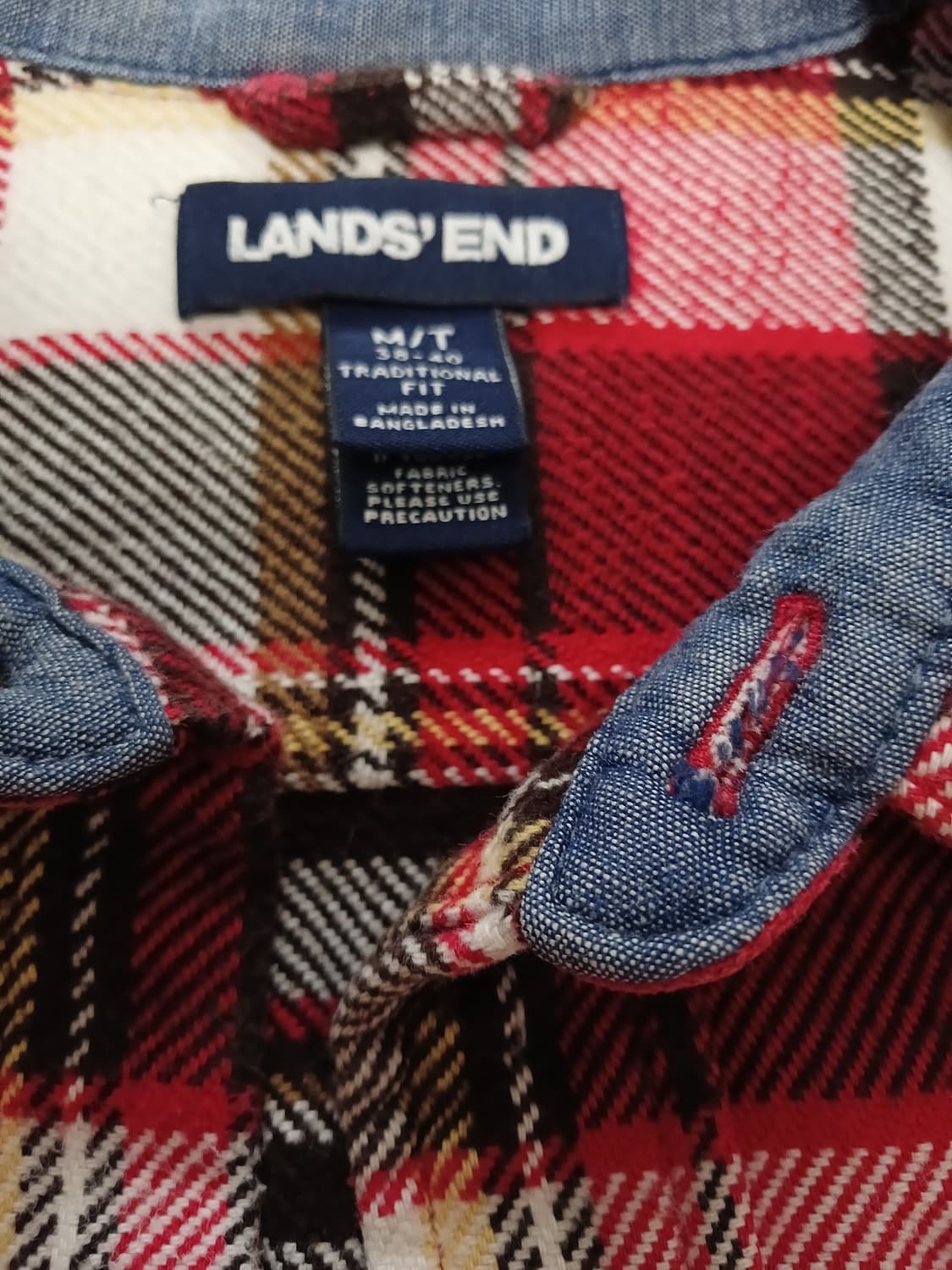 Lands' end 판넬 셔츠 상품이미지2