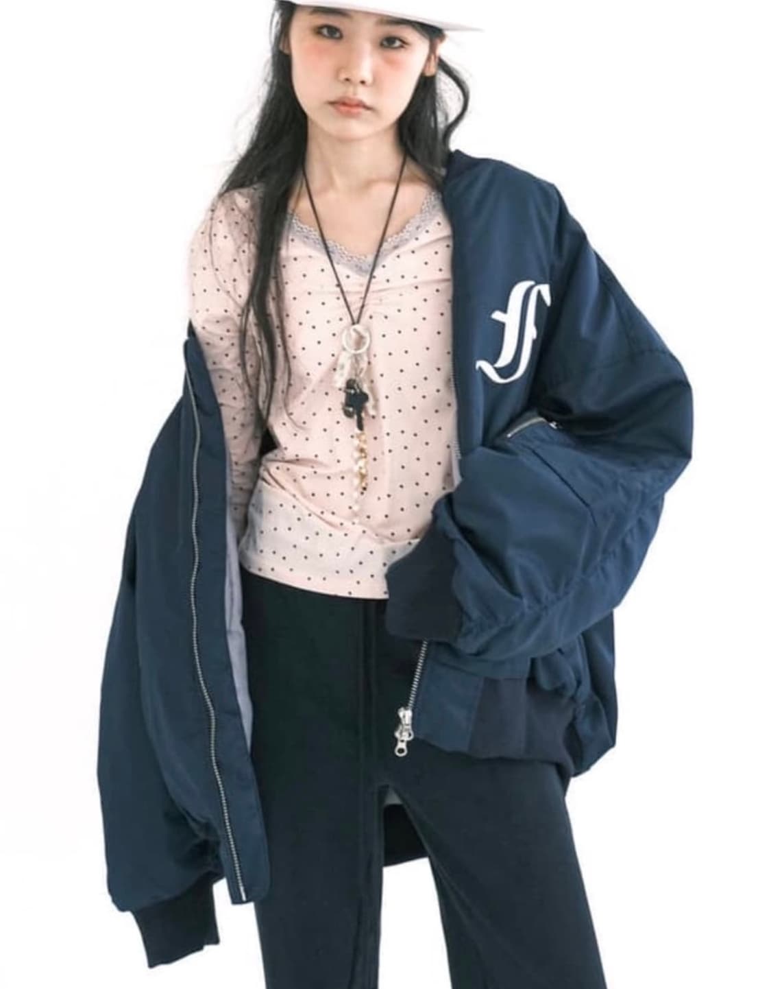 샵페어이 봄버 자켓 네이비 상품이미지1