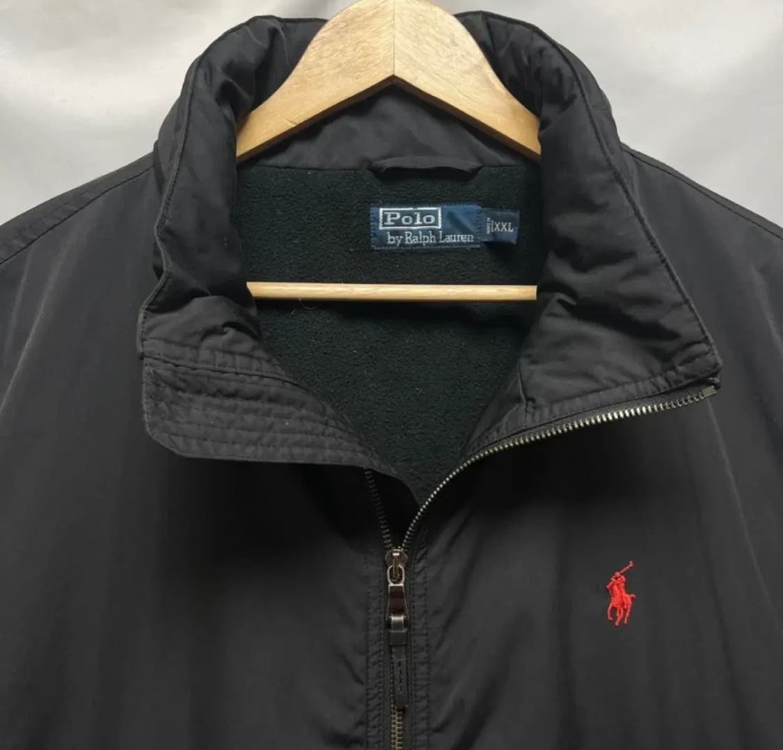 2XL 폴로 랄프로렌 블랙 스윙탑 블루종 기모 자켓 상품이미지3