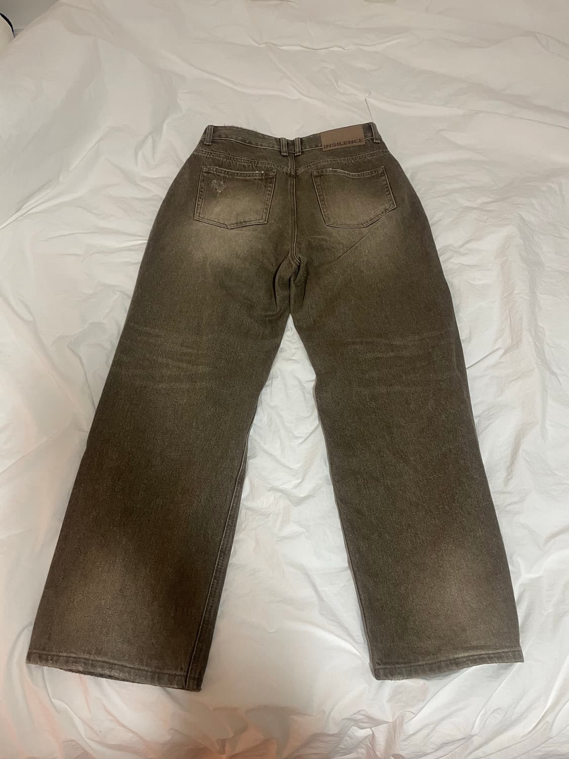 인사일런스 빈티지 와이드 데님 브라운 S 상품이미지8