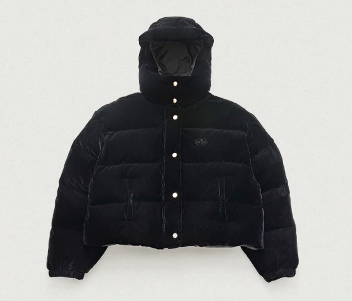 더바넷 벨벳 숏 패딩 상품이미지1