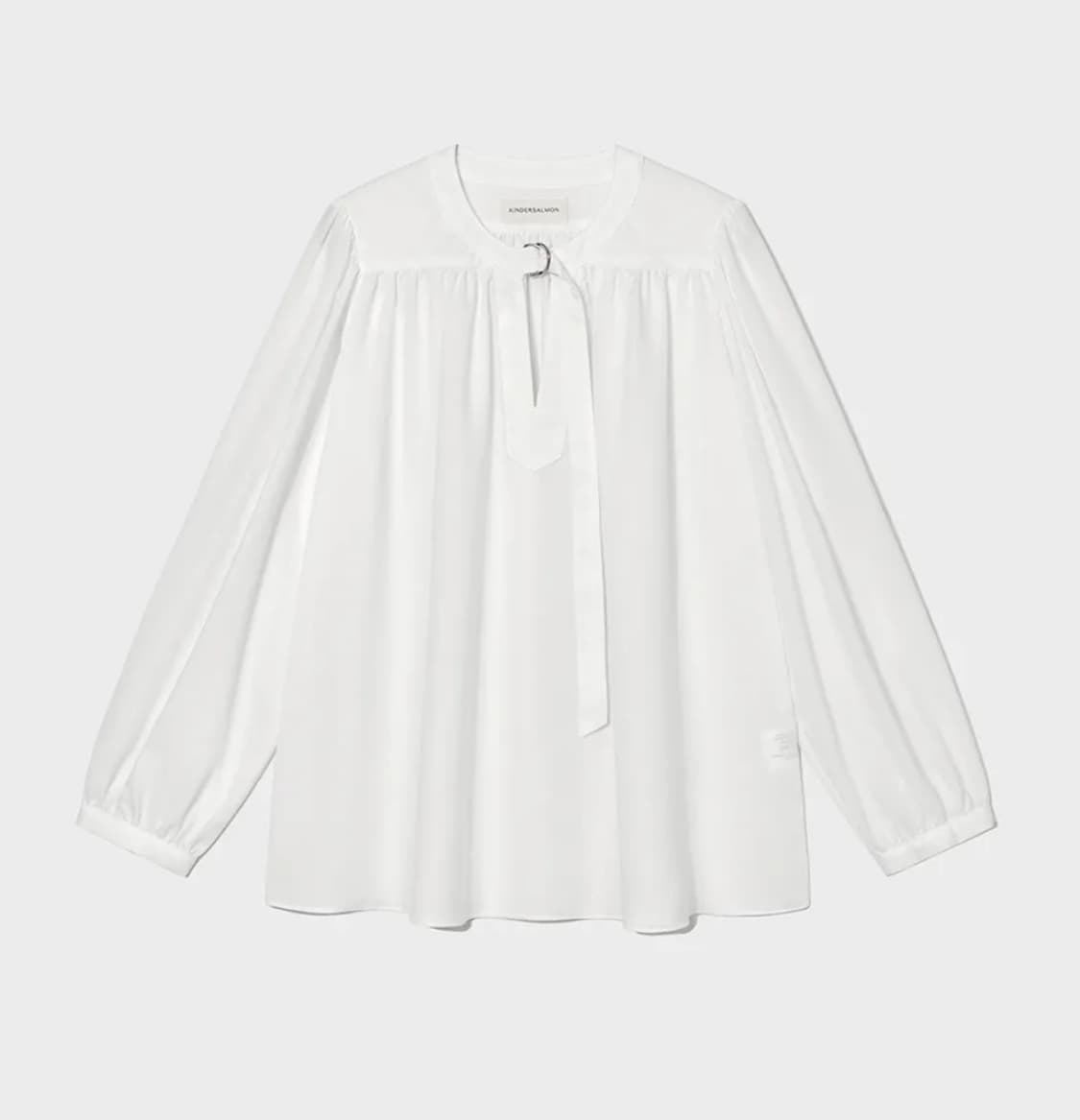 킨더살몬 gather blouse white 상품이미지1