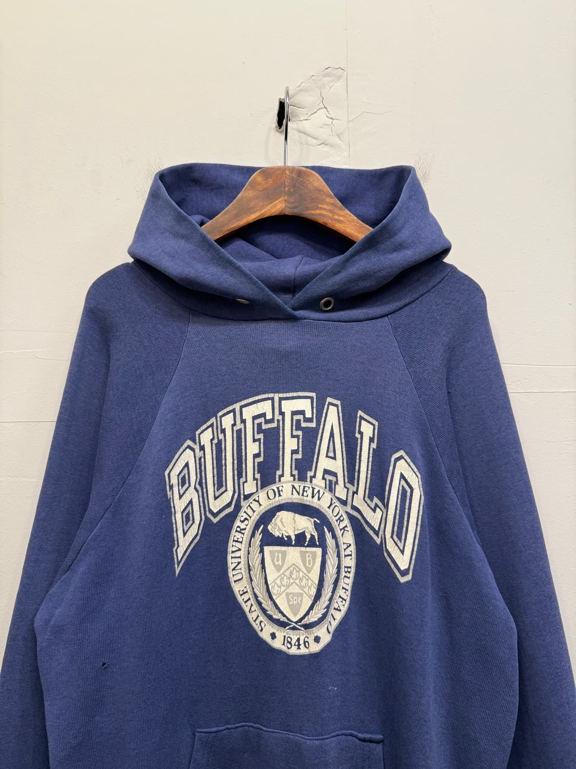 80s USA 빈티지 챔피온 리버스위브 BUFFALO 후디 상품이미지2