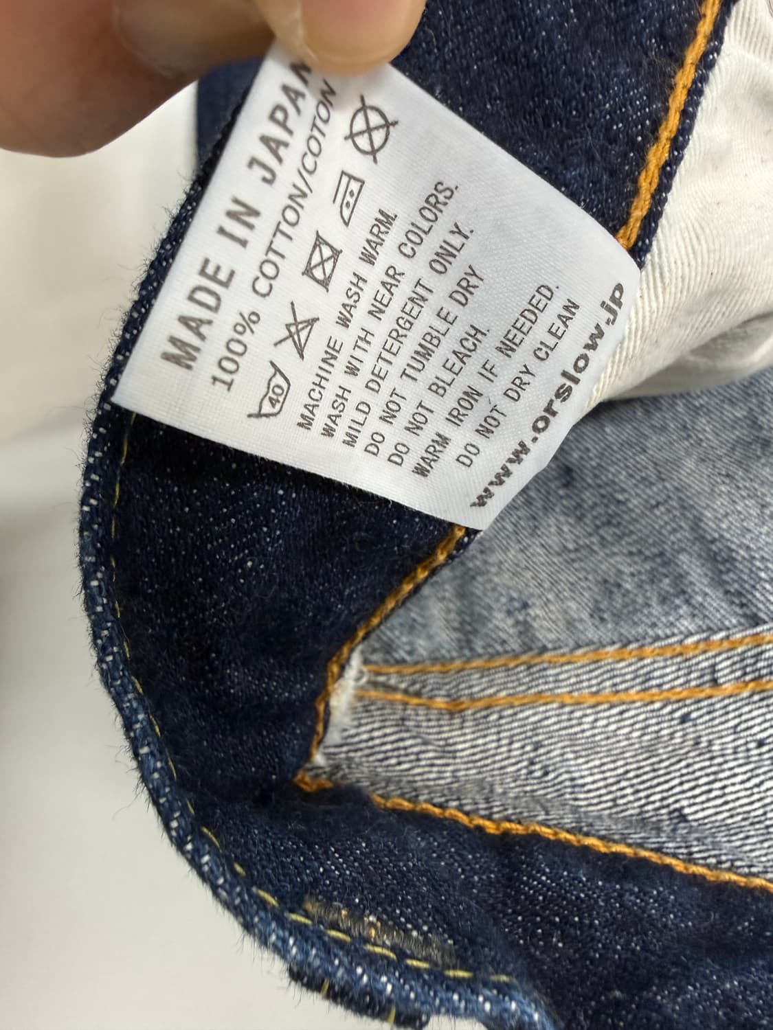 orslow 오어슬로우 105 원워시 5사이즈 상품이미지4