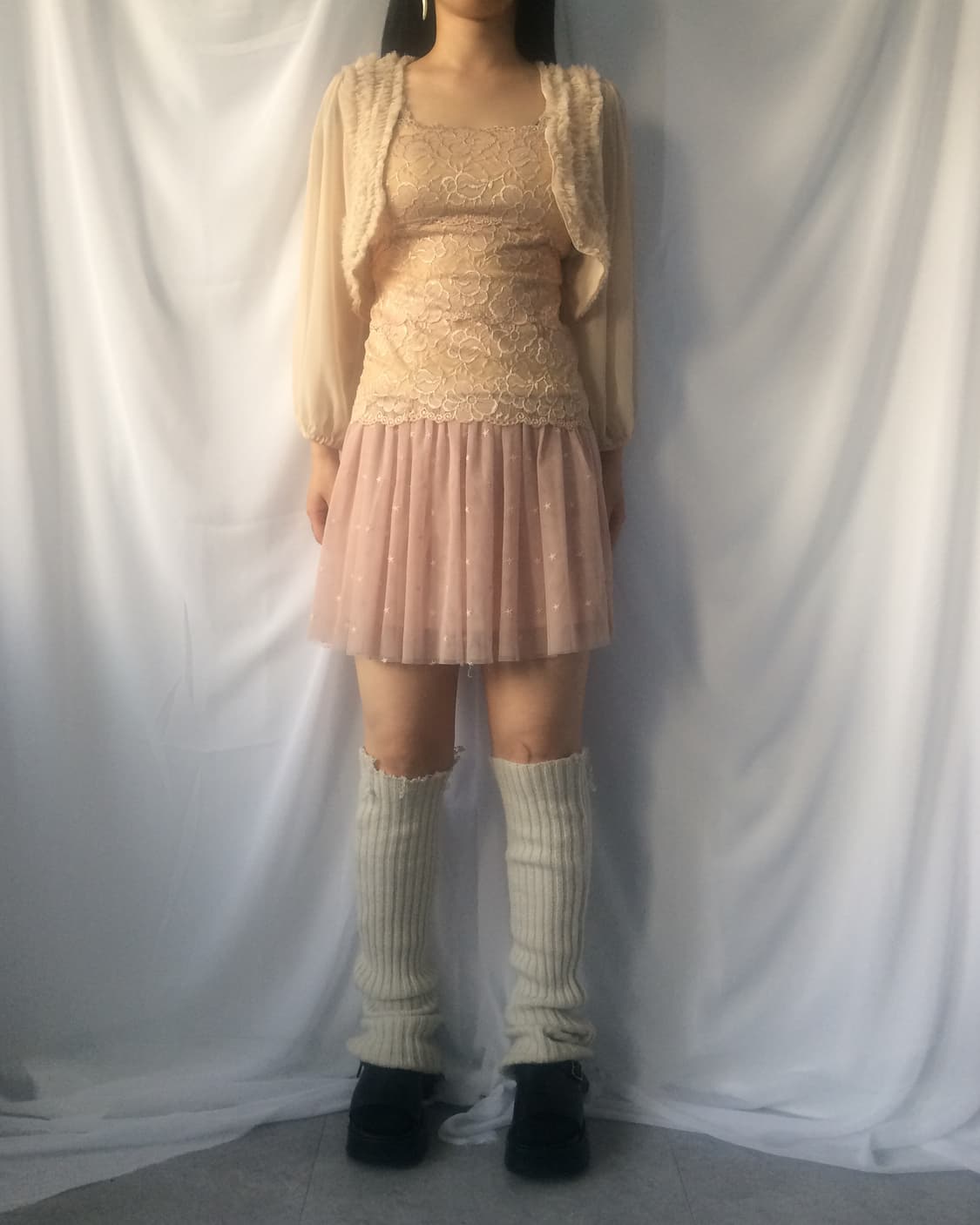 Frill point open bolero 상품이미지6