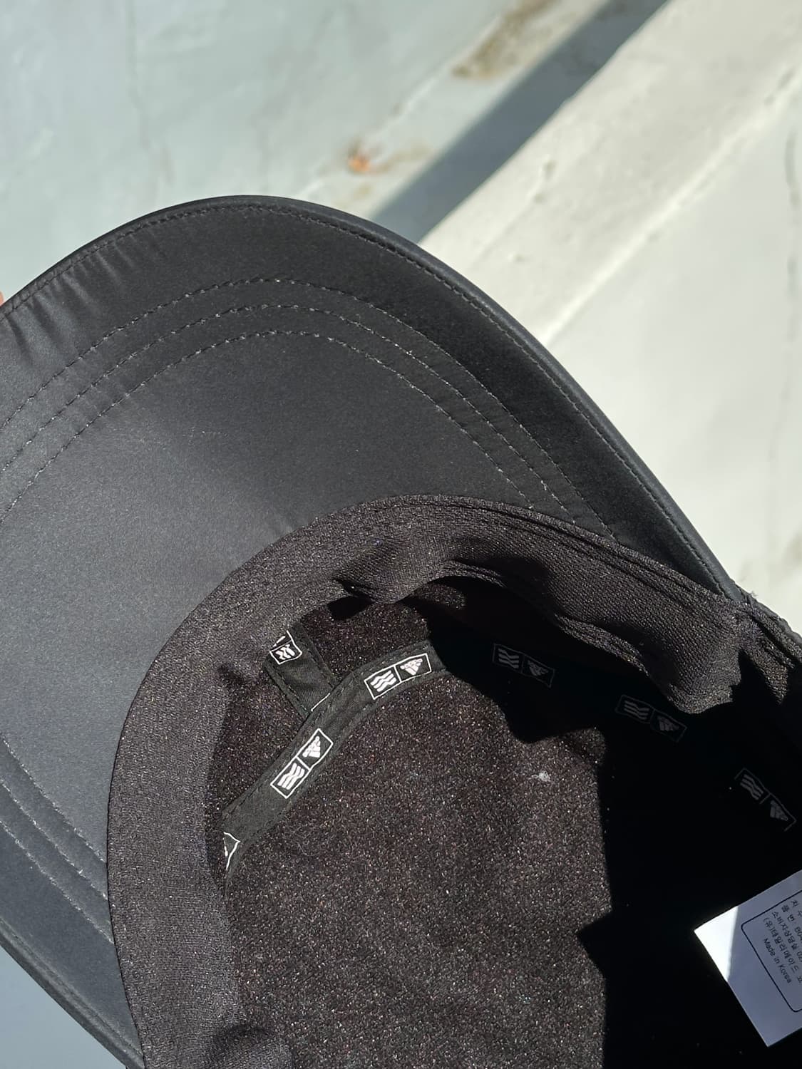 [M] 아디다스 블랙 퀼팅 볼캡 모자 상품이미지5