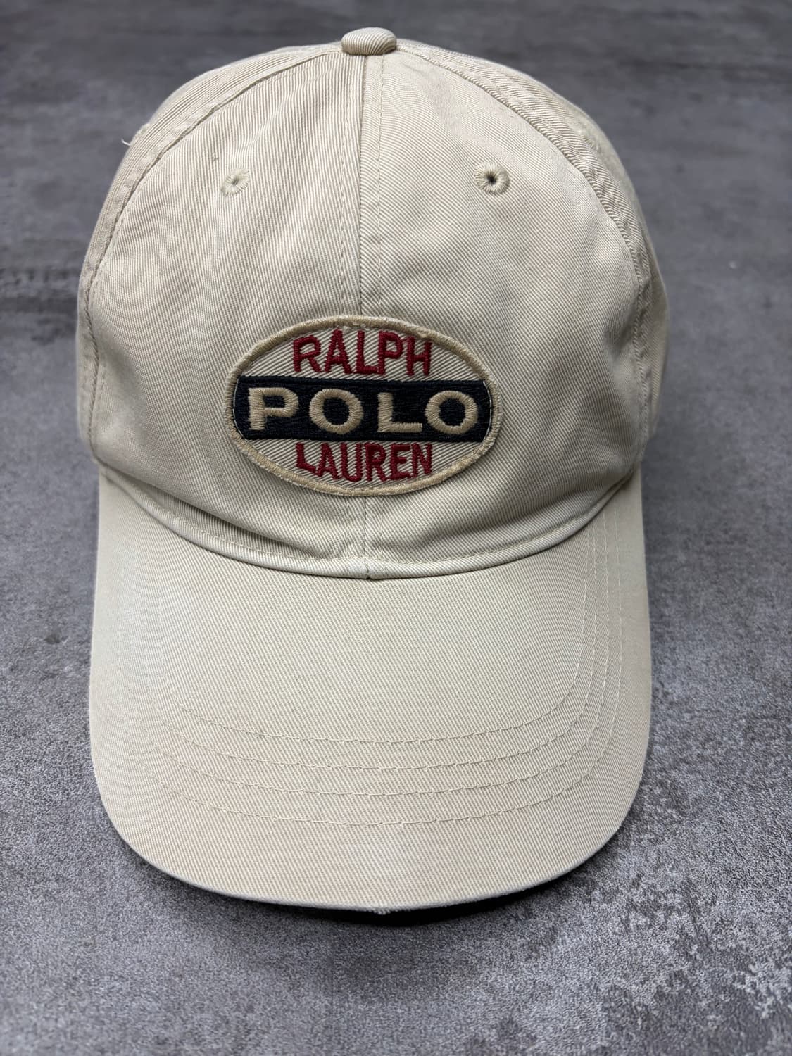 90s 폴로 랄프로렌 베이지 볼캡 모자 상품이미지2