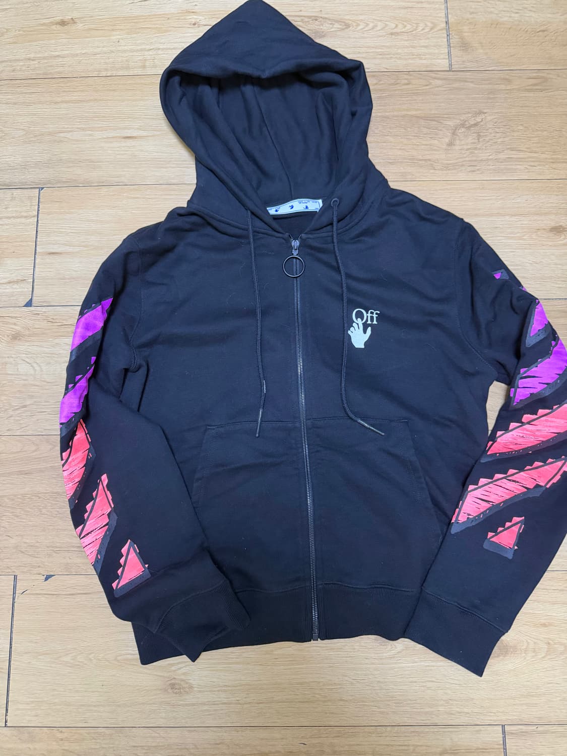 오프화이트 후드집업 상품이미지2