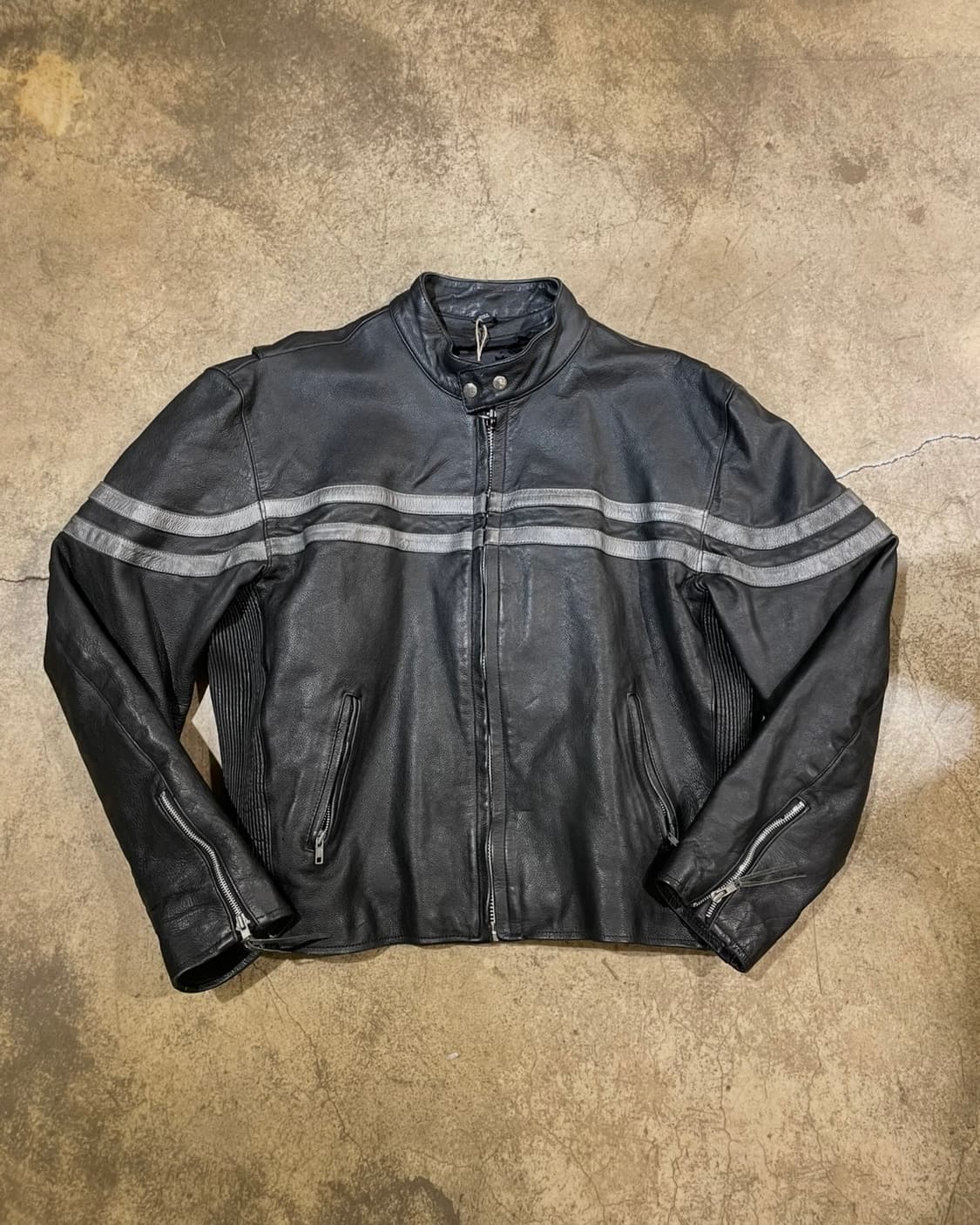 Hot leather 소가죽 모터사이클 재킷 (B5179) 상품이미지1