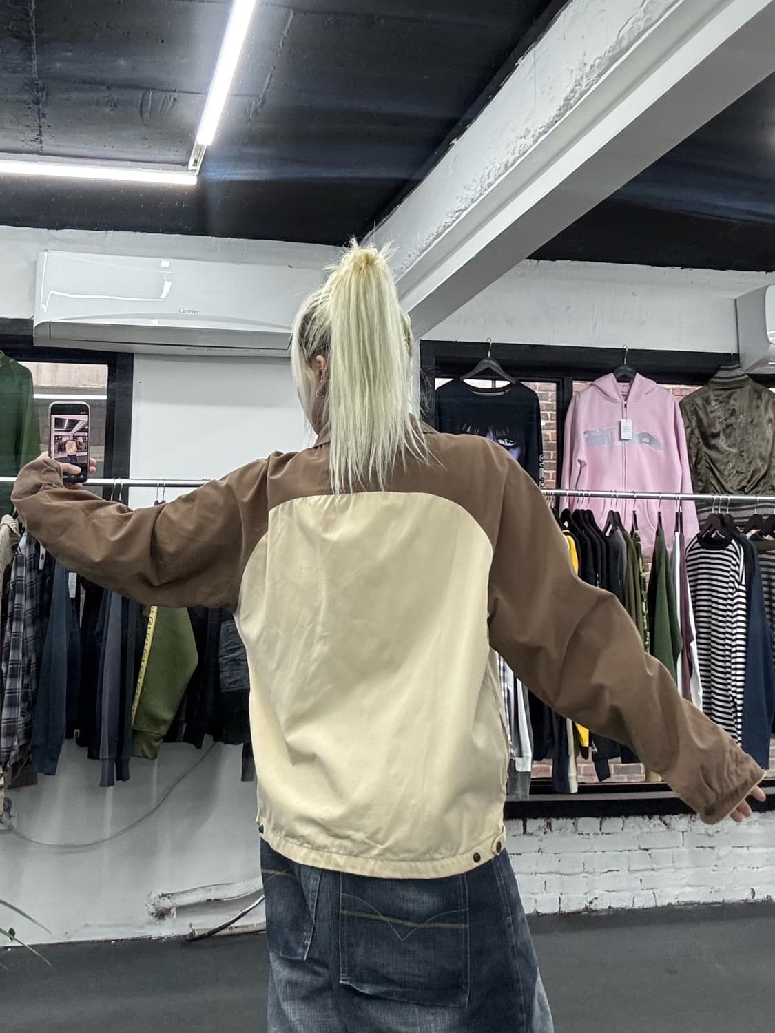 리바이스 스몰로고 브라운 워크자켓 상품이미지7