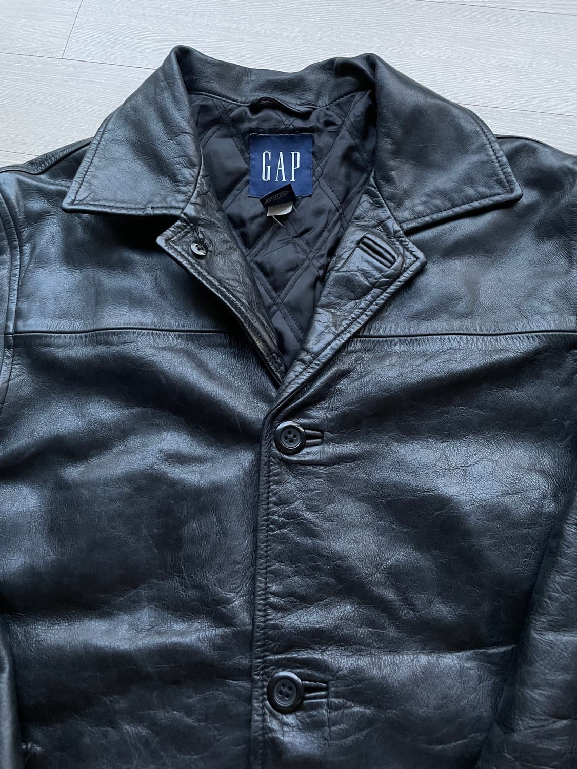 90s 올드갭 레더 카코트 gap carcoat 상품이미지4