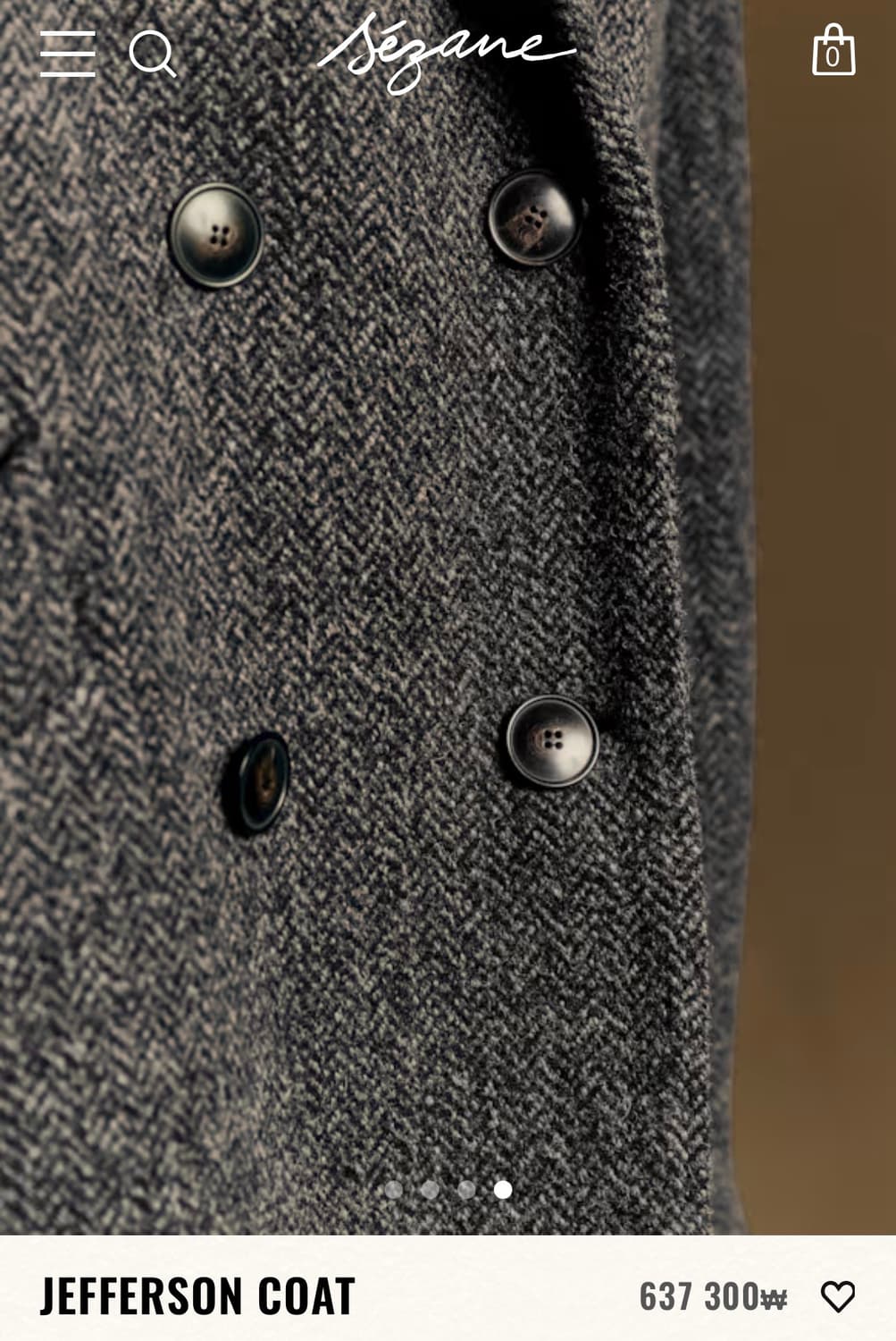 세잔 Sezane 제퍼슨 그레이 코트 상품이미지3