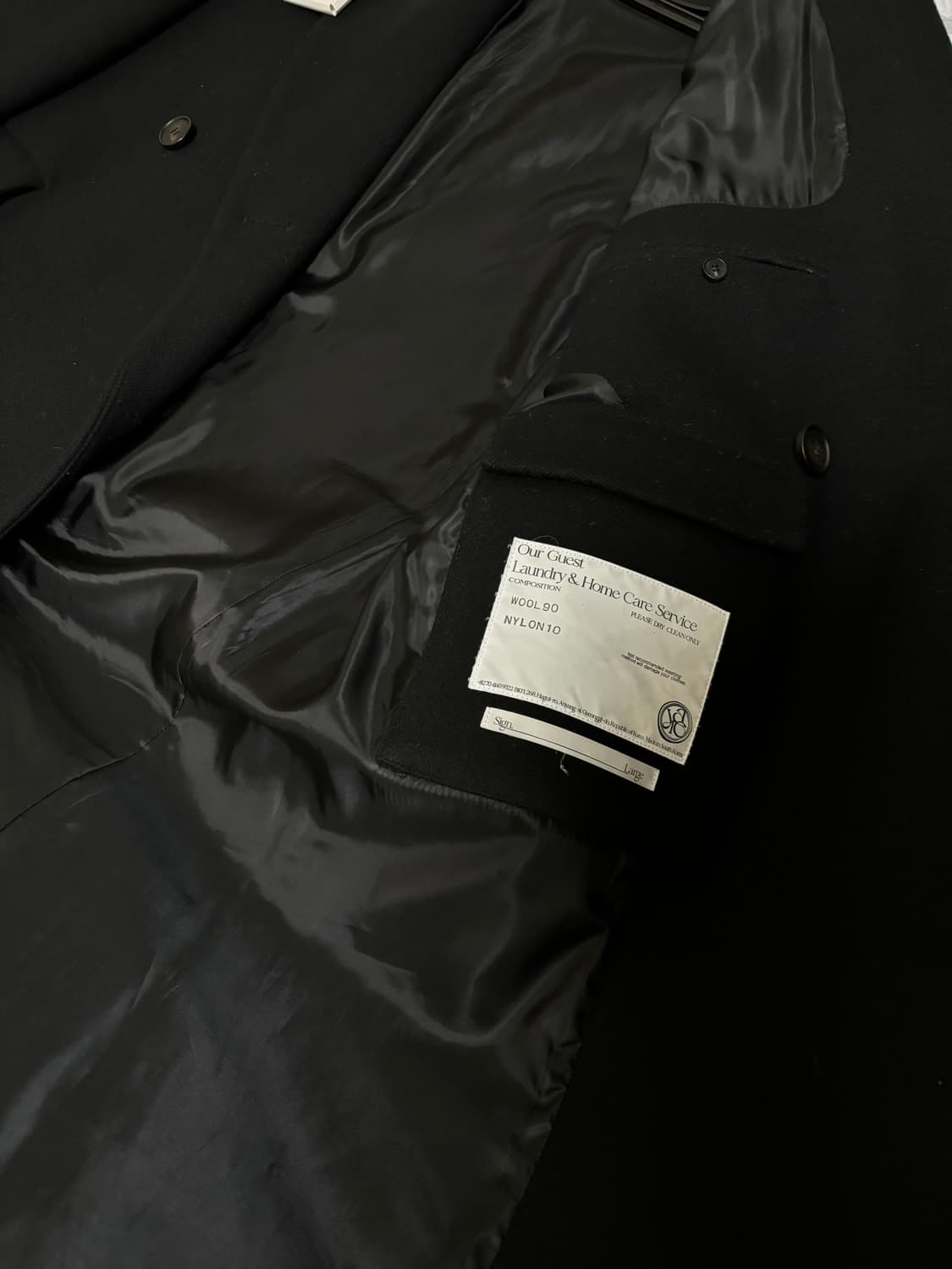 Yiyae 더블 코트 블랙 상품이미지3