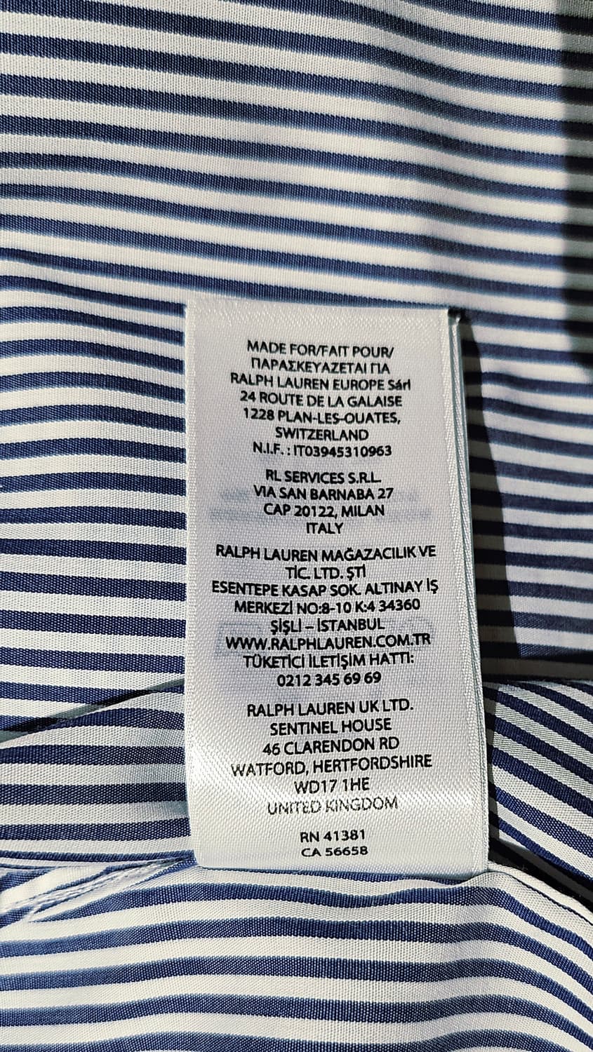 [백화점 정품] 폴로 랄프로렌 클래식핏 스트라이프셔츠 M(한국 100) 상품이미지9