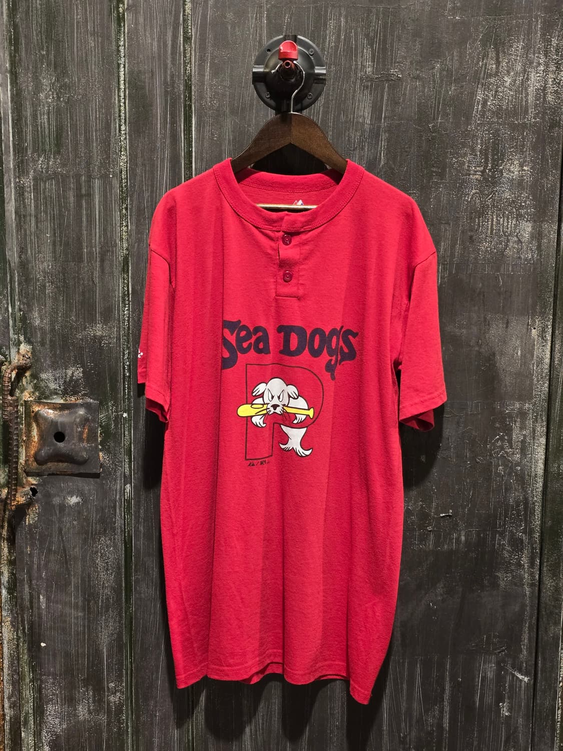 00s Majestic Sea Dogs Henley T-shirt 상품이미지1